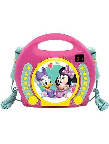 Reproductor de CD puerto?til Disney Minnie con 2 micr?fonos Sing Along