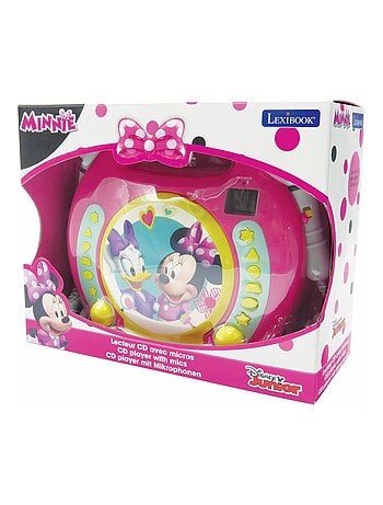 Reproductor de CD puerto?til Disney Minnie con 2 micr?fonos Sing Along