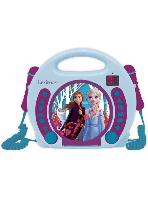 Reproductor de CD puerto?til Frozen con 2 micr?fonos Sing Along - Kiabi