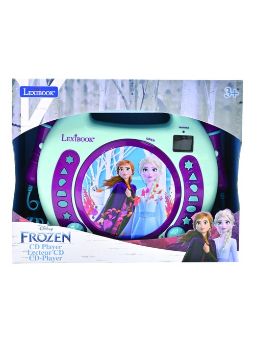 Reproductor de CD puerto?til Frozen con 2 micr?fonos Sing Along - Kiabi