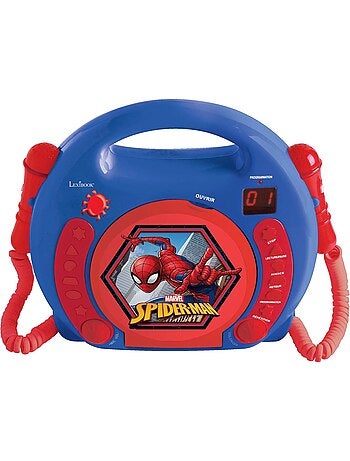 Reproductor de CD puerto?til SpiderMan con 2 micr?fonos Sing Along