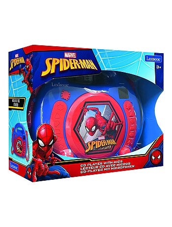 Reproductor de CD puerto?til SpiderMan con 2 micr?fonos Sing Along