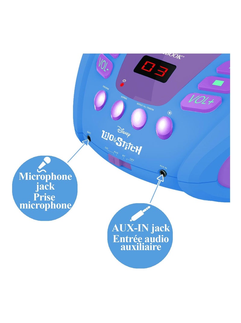 Reproductor de CD Stitch Bluetooth® con luces Azul - Kiabi