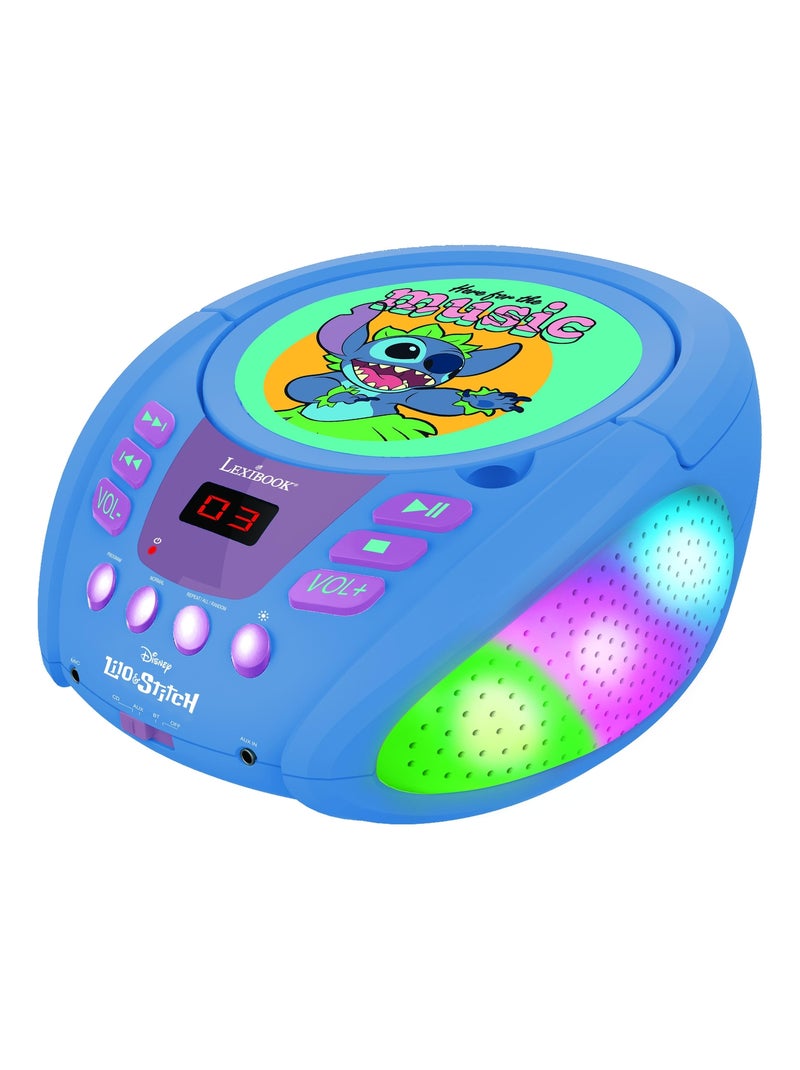 Reproductor de CD Stitch Bluetooth® con luces Azul - Kiabi