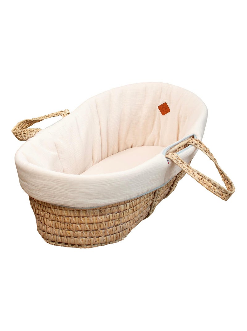 Revestimiento para moisés de gasa de algodón, jeanne | SEVIRA KIDS Beige - Kiabi