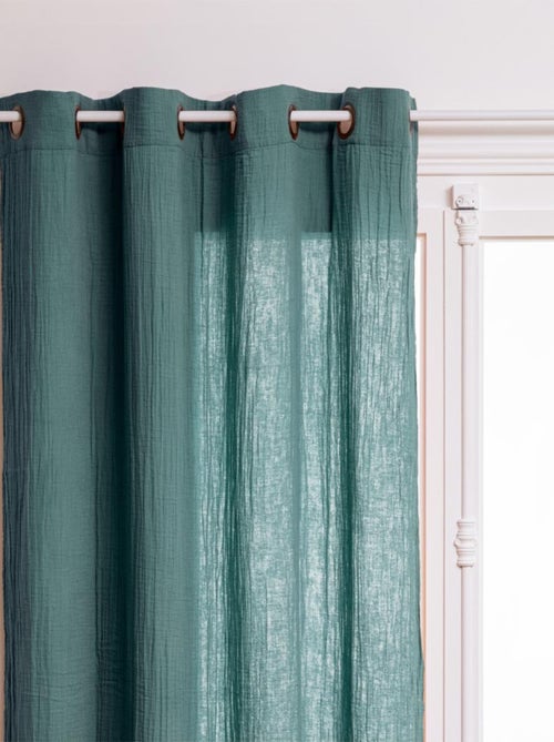 Rideau liso de gasa de algodón - Kiabi