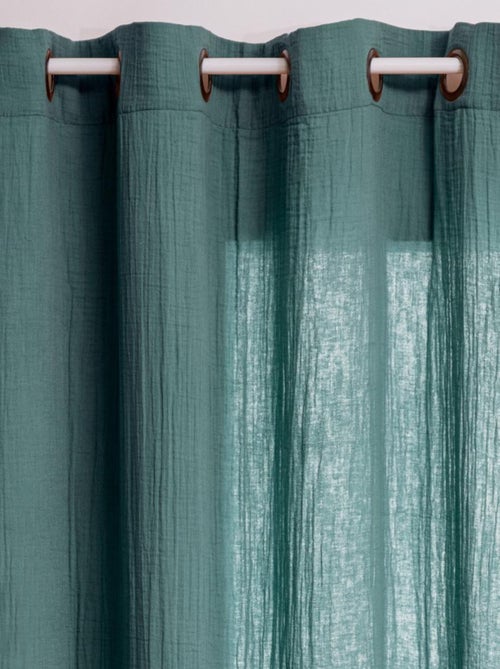 Rideau liso de gasa de algodón - Kiabi