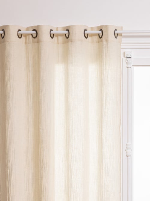 Rideau liso de gasa de algodón - Kiabi