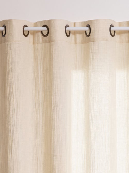 Rideau liso de gasa de algodón - Kiabi