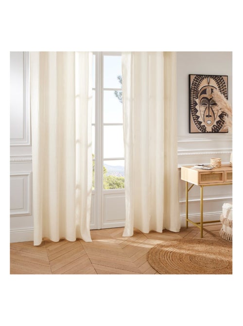 Rideau liso de gasa de algodón - Kiabi