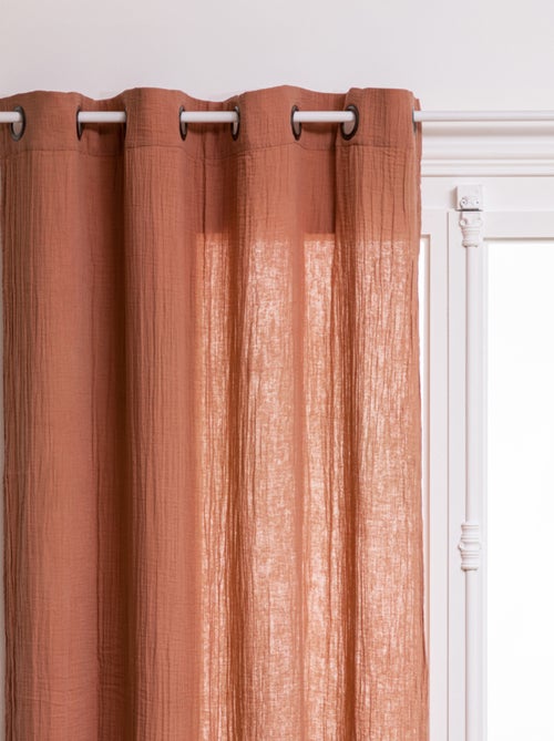 Rideau liso de gasa de algodón - Kiabi