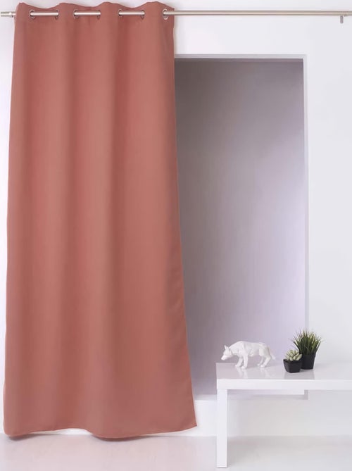 Rideau opaco con hilo negro y 8 ojales - Kiabi