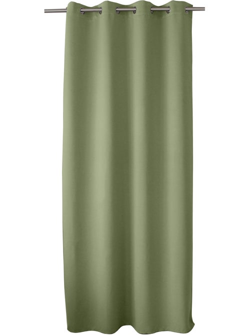 Rideau opaco con hilo negro y 8 ojales - Kiabi