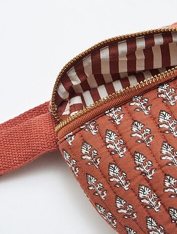 Riñonera con estampado fantasía