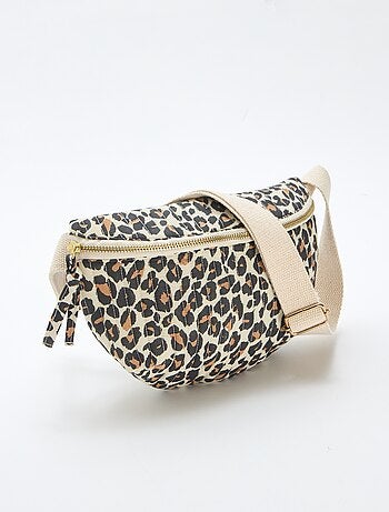 Riñonera con estampado fantasía