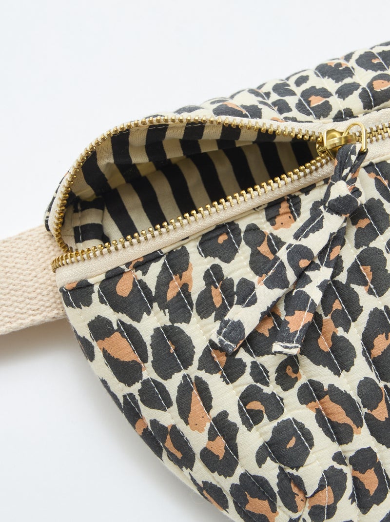 Riñonera con estampado fantasía Marron - Kiabi