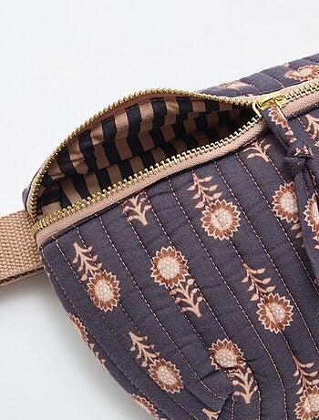 Riñonera con estampado fantasía