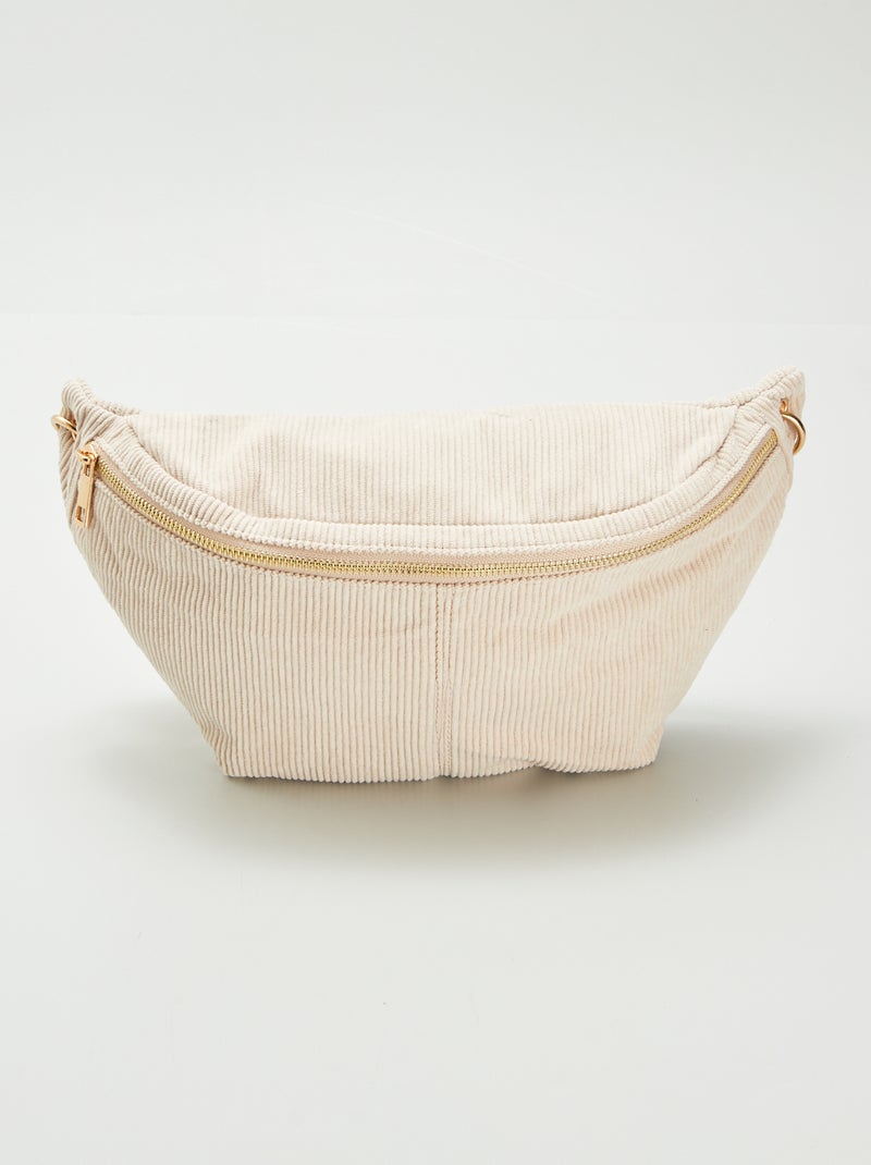 Riñonera de pana BLANCO - Kiabi