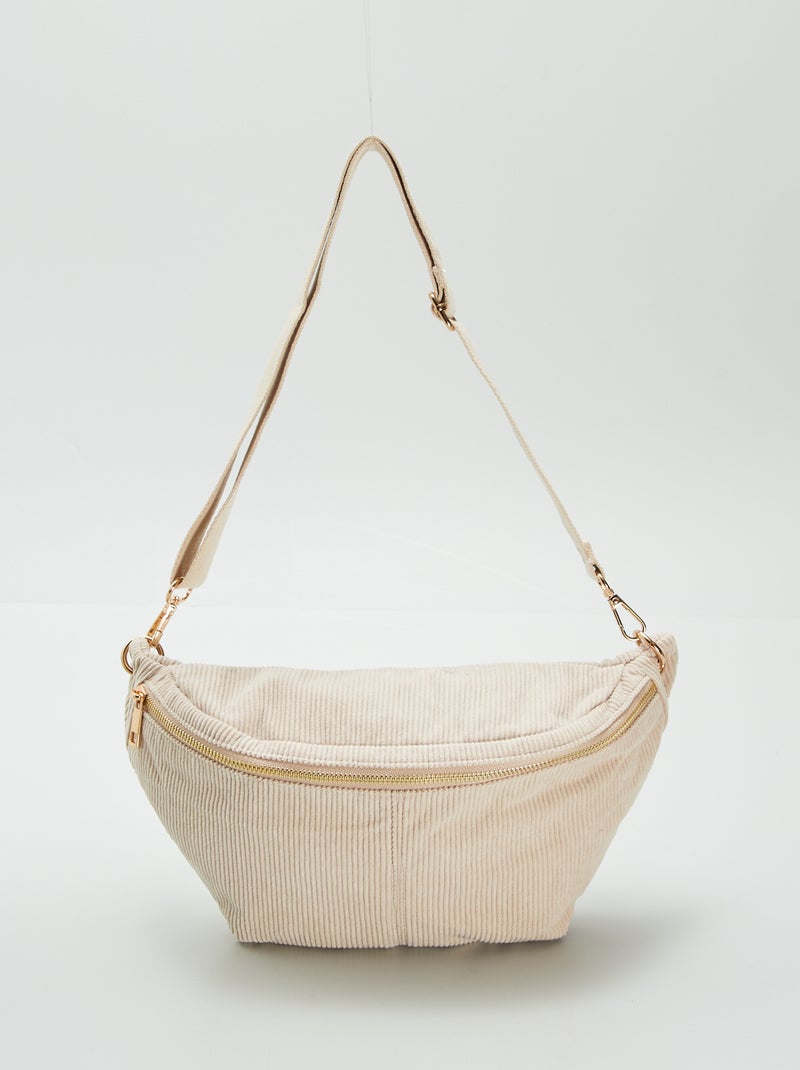 Riñonera de pana BLANCO - Kiabi