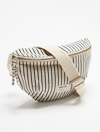 Riñonera de tela estampada