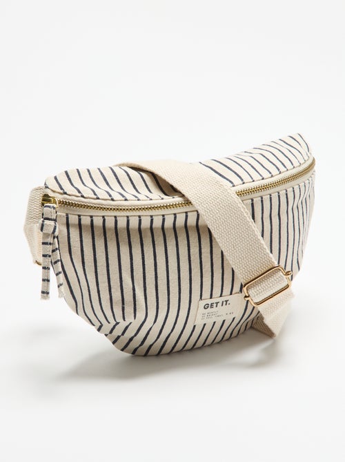 Riñonera de tela estampada - Kiabi