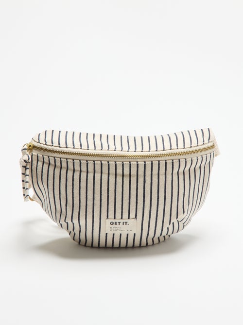 Riñonera de tela estampada - Kiabi