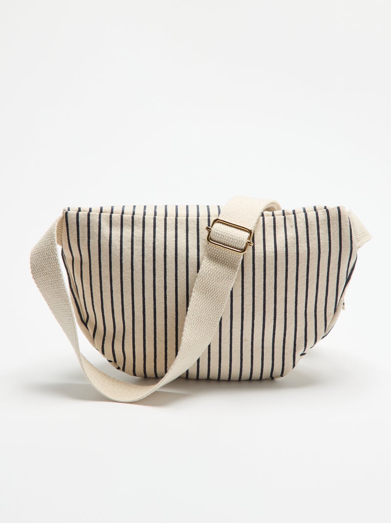 Riñonera de tela estampada Azul - Kiabi