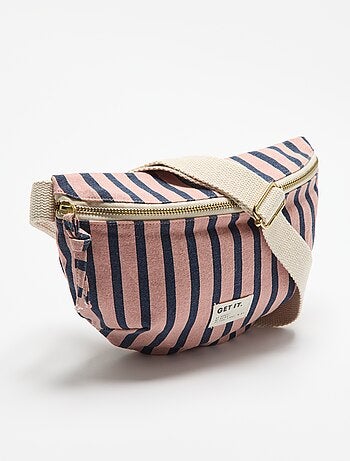 Riñonera de tela estampada