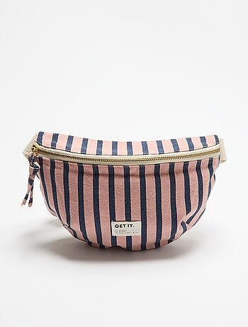Riñonera de tela estampada