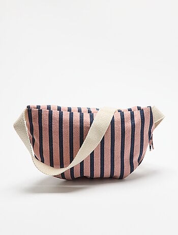 Riñonera de tela estampada