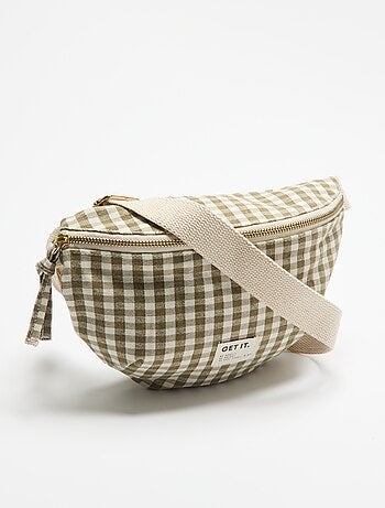 Riñonera de tela estampada