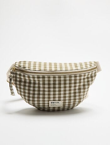 Riñonera de tela estampada