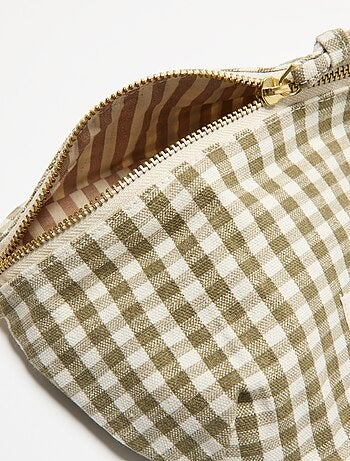 Riñonera de tela estampada