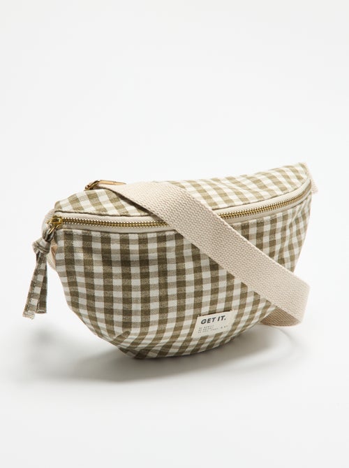 Riñonera de tela estampada - Kiabi