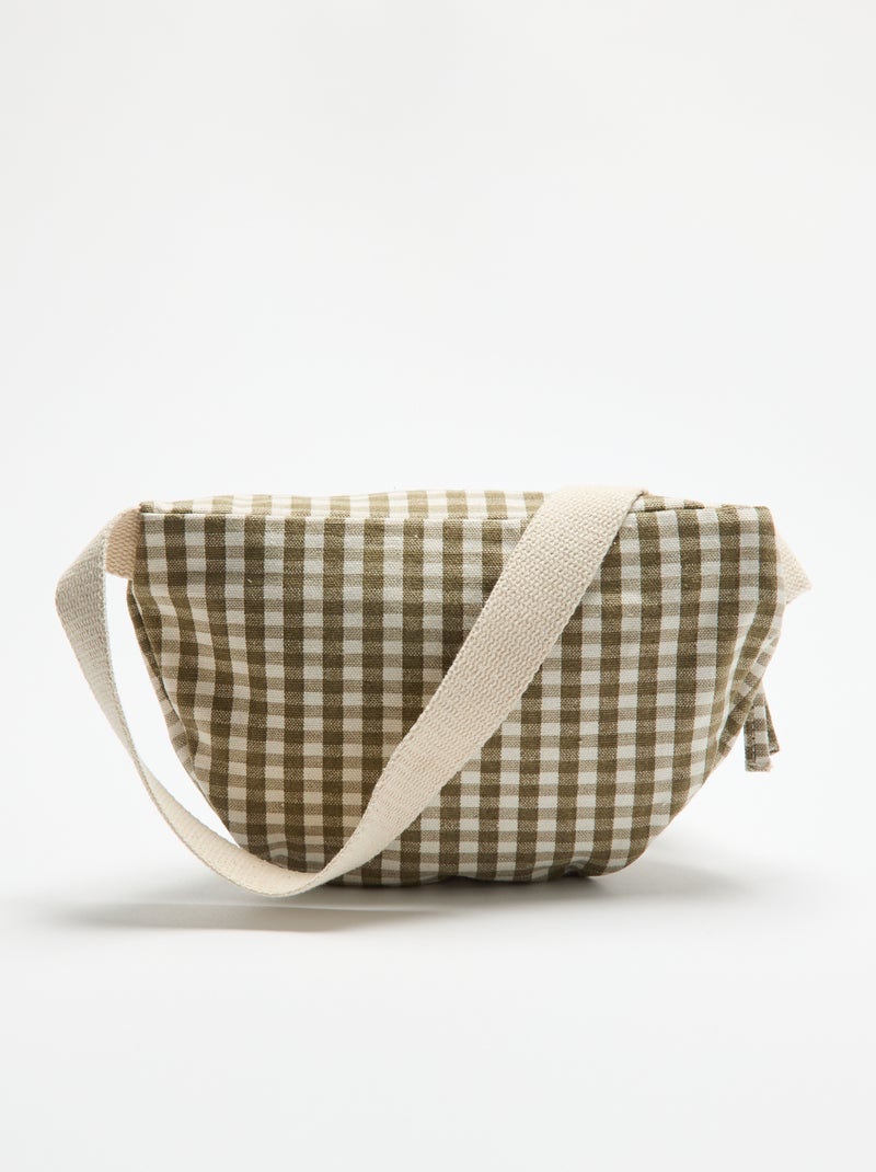 Riñonera de tela estampada Verde - Kiabi