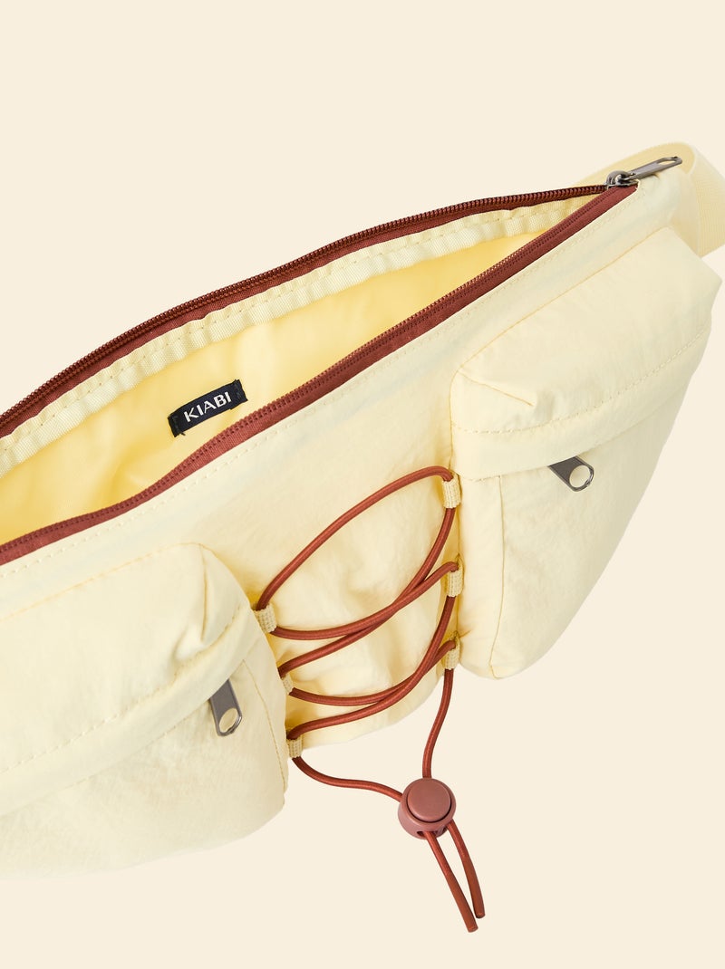 Riñonera deportiva (ekstract) con bolsillos exteriores e interiores 15x40 cm Amarillo - Kiabi