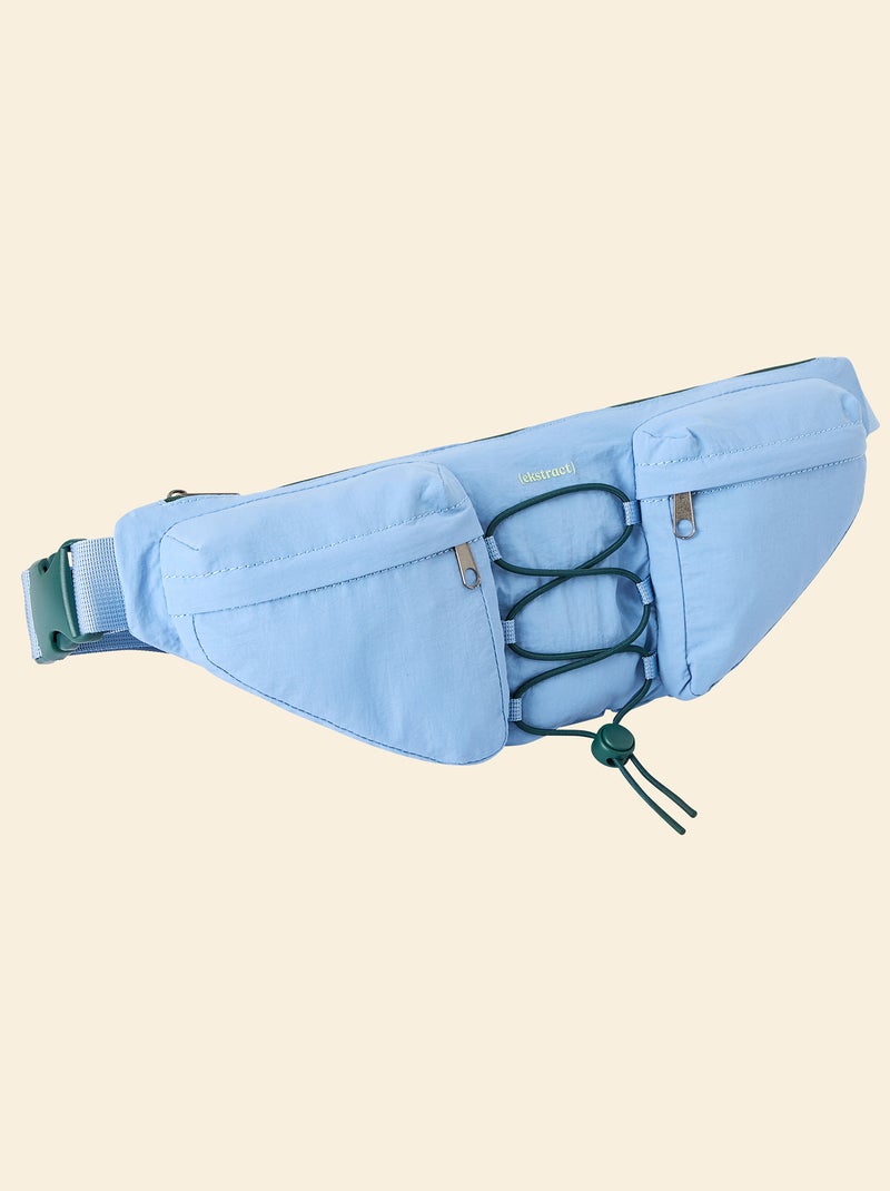 Riñonera deportiva (ekstract) con bolsillos exteriores e interiores 15x40 cm Azul - Kiabi
