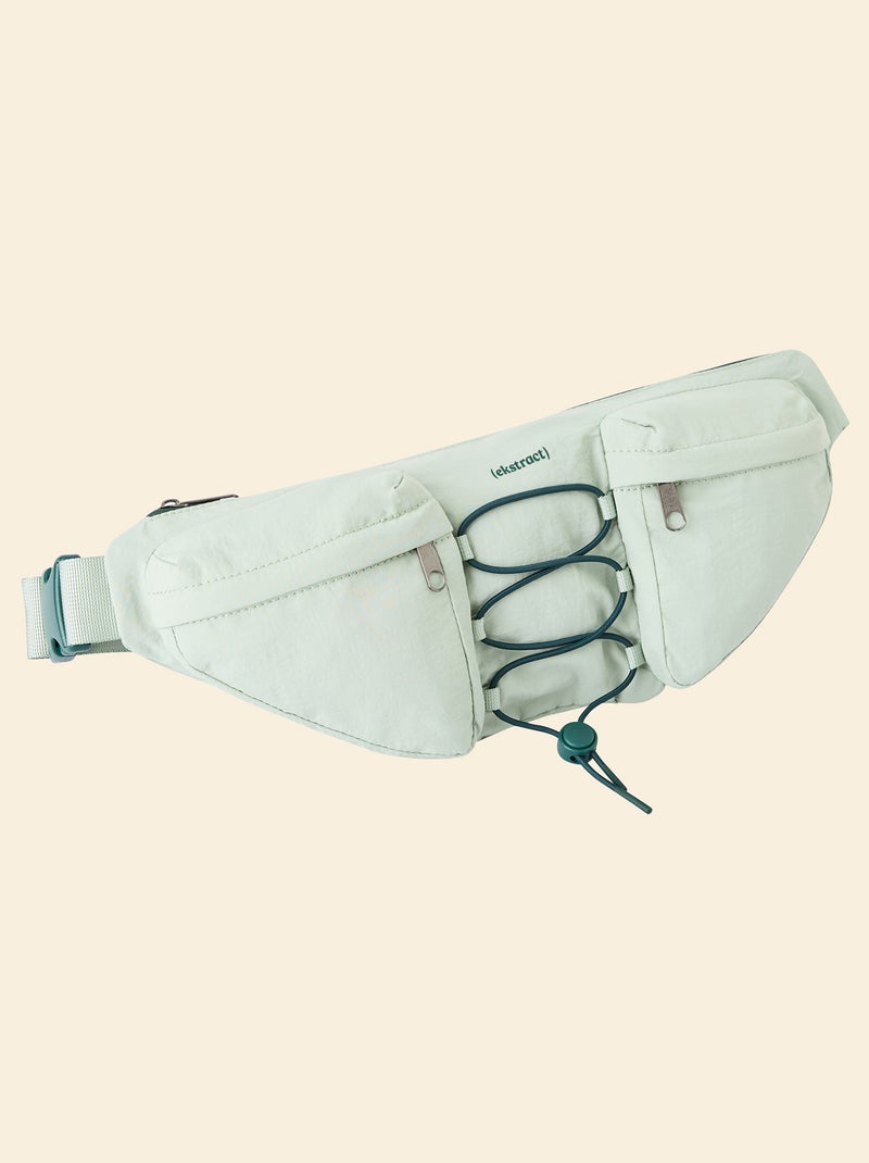 Riñonera deportiva (ekstract) con bolsillos exteriores e interiores 15x40 cm Verde - Kiabi