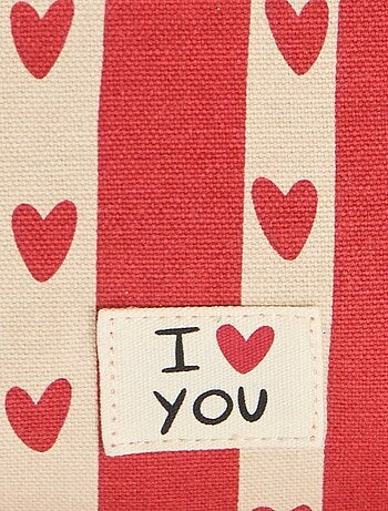 Riñonera estampada con corazones 'Agathe Sorlet x Kiabi' - San Valentín