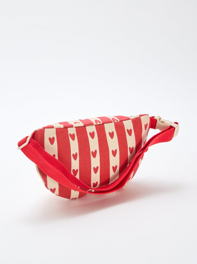 Riñonera estampada con corazones 'Agathe Sorlet x Kiabi' - San Valentín Blanco - Kiabi
