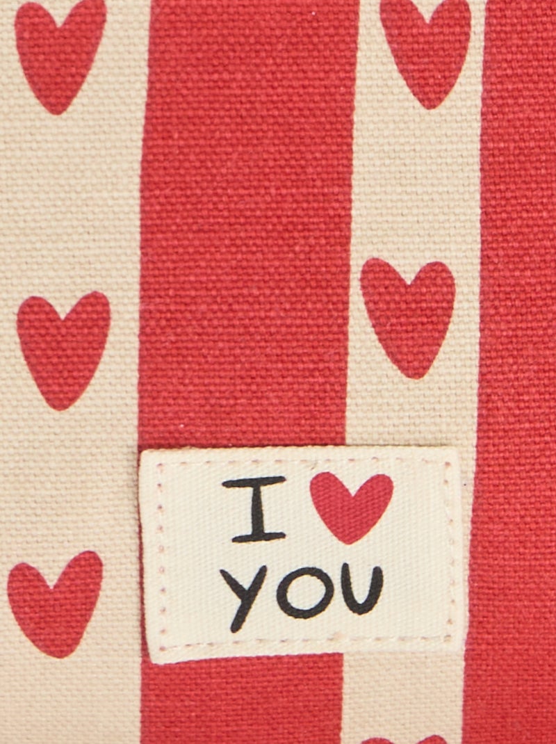 Riñonera estampada con corazones 'Agathe Sorlet x Kiabi' - San Valentín Blanco - Kiabi