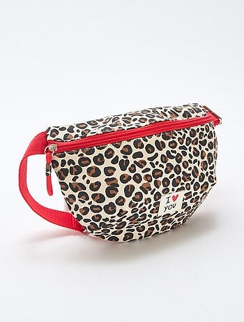 Riñonera estampada de leopardo 'Agathe Sorlet x Kiabi' - San Valentín