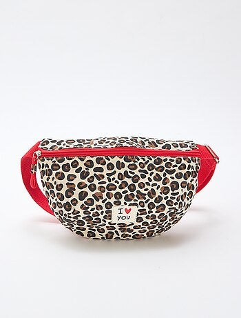Riñonera estampada de leopardo 'Agathe Sorlet x Kiabi' - San Valentín