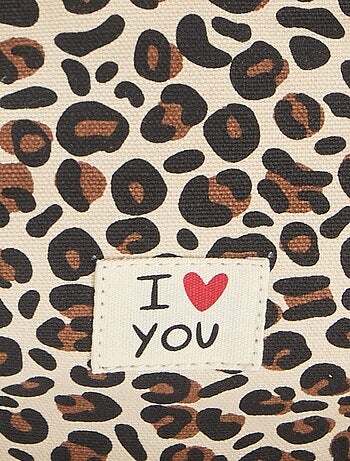 Riñonera estampada de leopardo 'Agathe Sorlet x Kiabi' - San Valentín