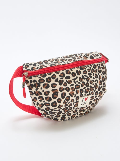 Riñonera estampada de leopardo 'Agathe Sorlet x Kiabi' - San Valentín - Kiabi