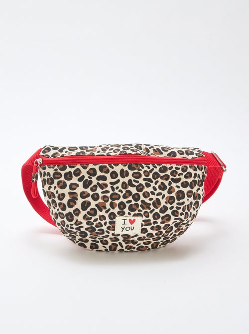 Riñonera estampada de leopardo 'Agathe Sorlet x Kiabi' - San Valentín - Kiabi