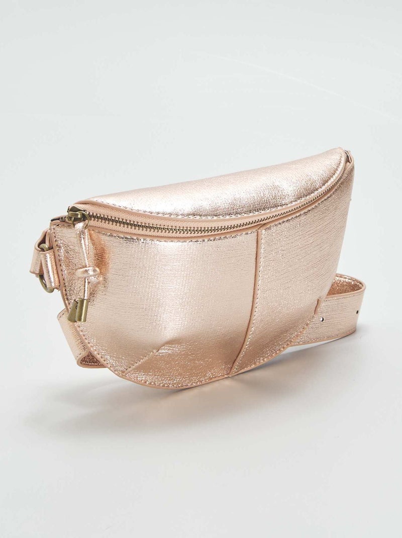 Riñonera glossy MARRON - Kiabi