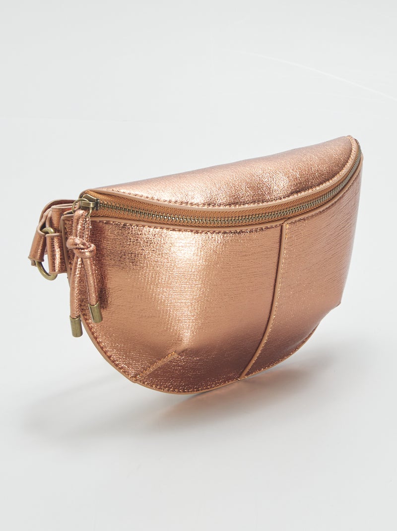 Riñonera glossy MARRON - Kiabi