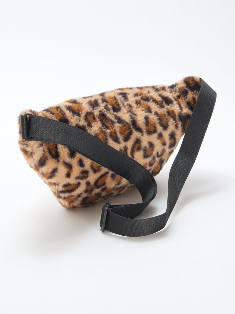 Riñonera leopardo imitación piel Beige - Kiabi