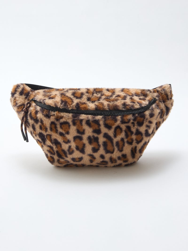 Riñonera leopardo imitación piel Beige - Kiabi